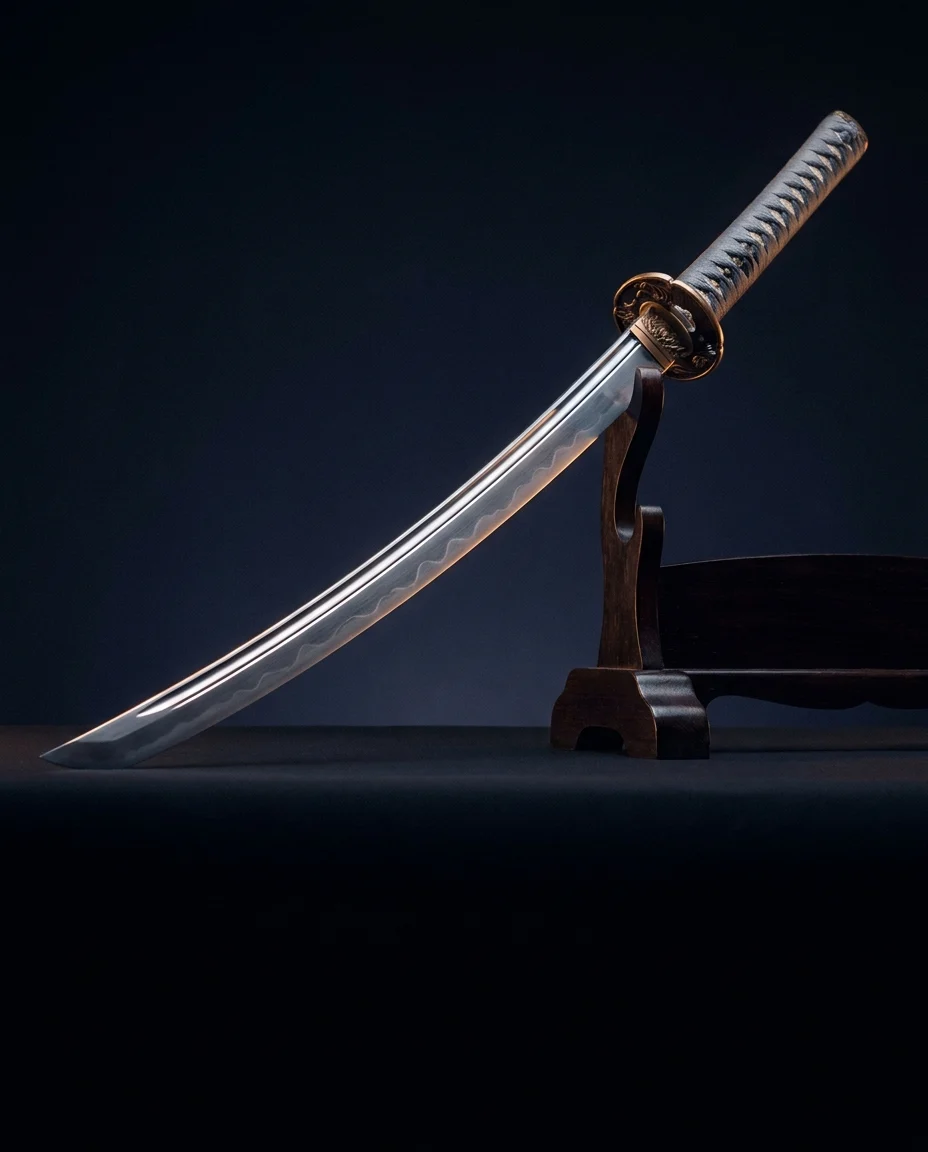 Katana állványon